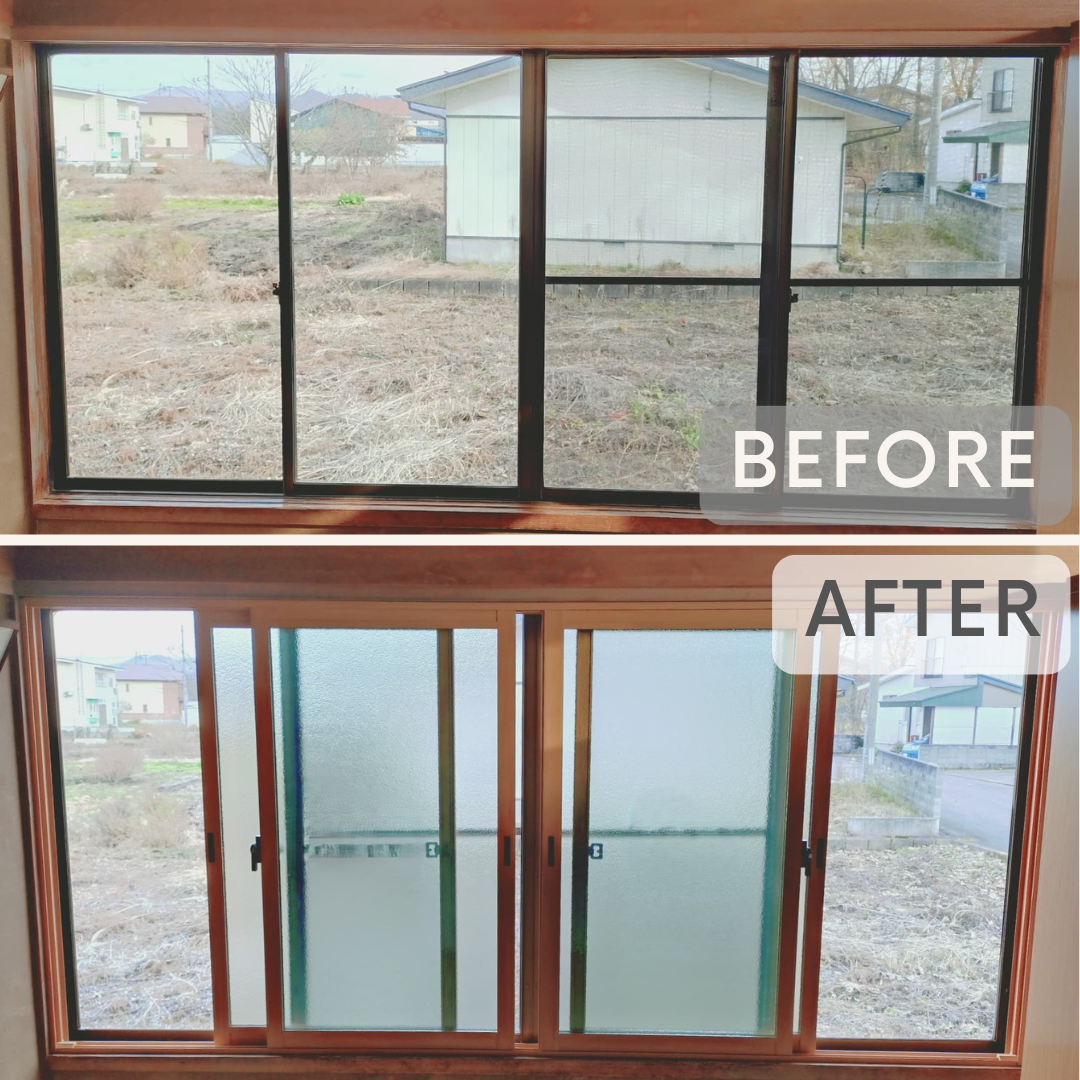 大木建装硝子の✰インプラスリピーター様ご依頼✰ インプラスFIX窓で勝手口の断熱力アップ⤴の施工事例詳細写真2