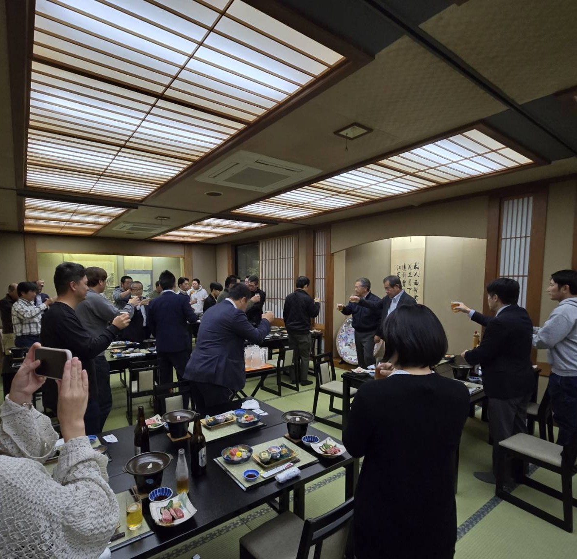 🎉歓迎会 & 芋煮会 🍂 大木建装硝子のブログ 写真3