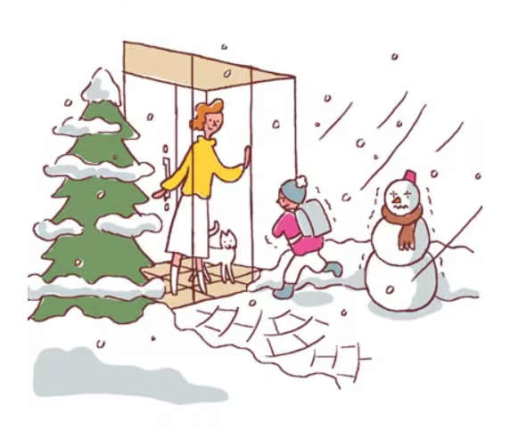 大木建装硝子の風除室 《 ツインガード 》設置で風・雨・雪を防ぐ！もっと快適な玄関へ🍀の施工事例詳細写真1