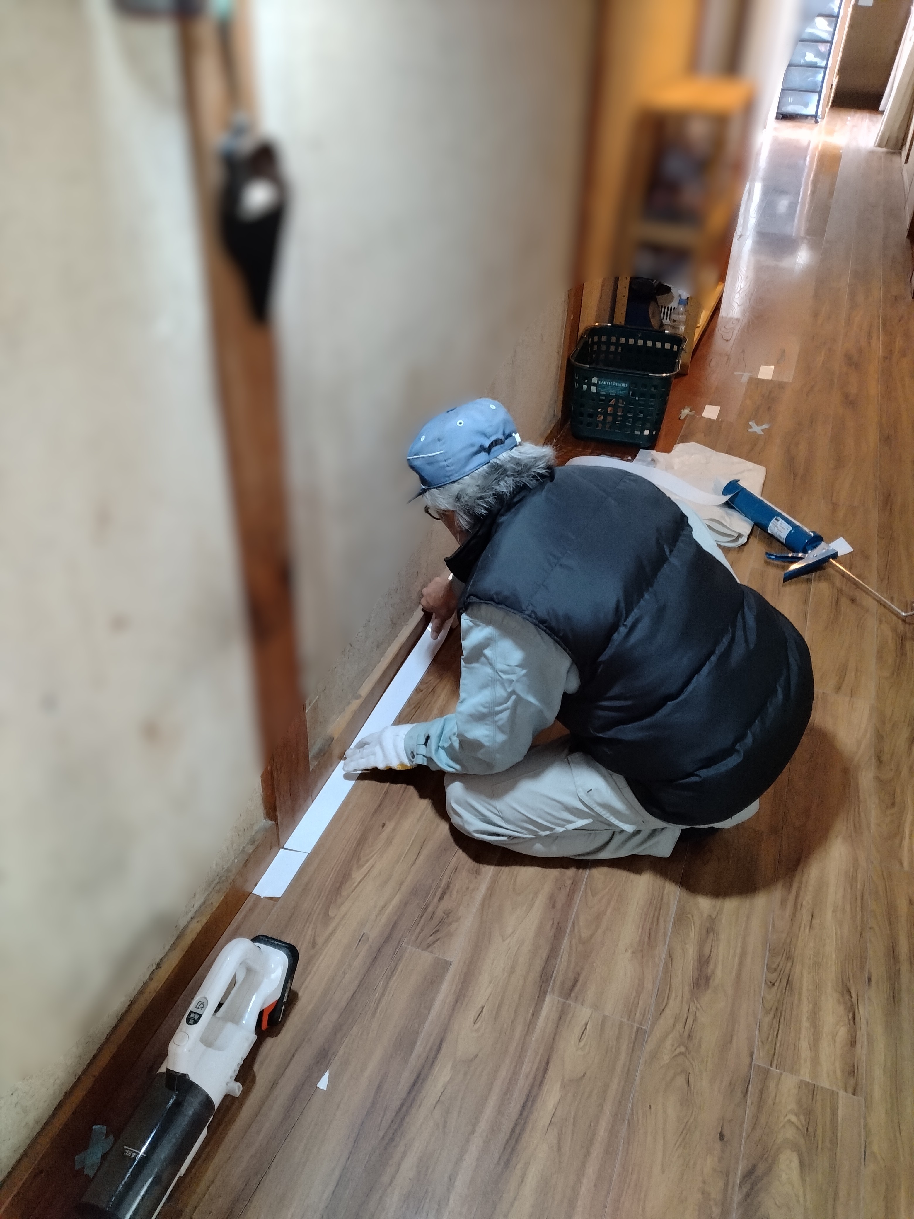 大木建装硝子の大満足💗今ある床の上から張替え、【うわばRe フロア】の施工事例詳細写真2