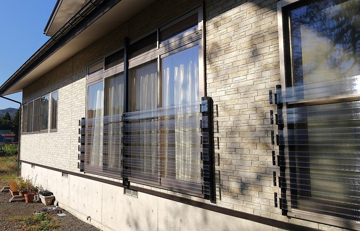 大木建装硝子の⛄《暗くならない雪囲い》あります！の施工後の写真2