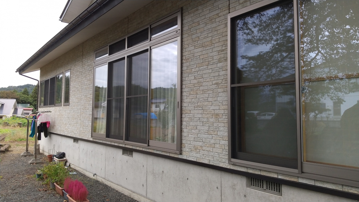 大木建装硝子の⛄《暗くならない雪囲い》あります！の施工前の写真2