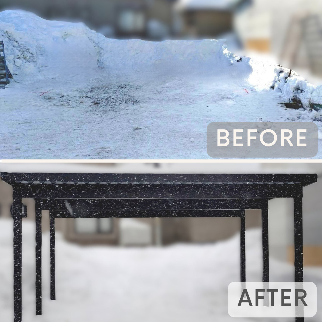 大木建装硝子の季節を問わず快適！ 冬も夏も助かる《 カーポート 》施工事例です🙌の施工後の写真2