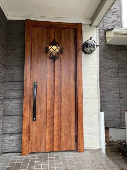 益山商事の玄関ドアを新しくしました施工事例写真1