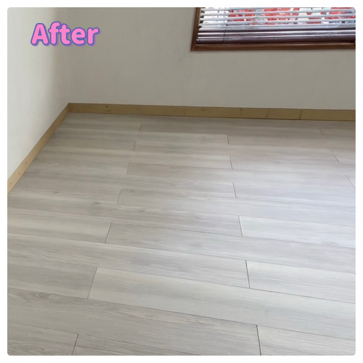 千葉トーヨー住器の張り替えずに部屋の表情が変わる床リフォームの施工後の写真1
