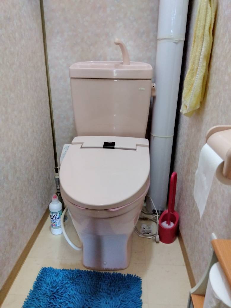 ミヤケの古くなったトイレを新品に交換の施工前の写真1