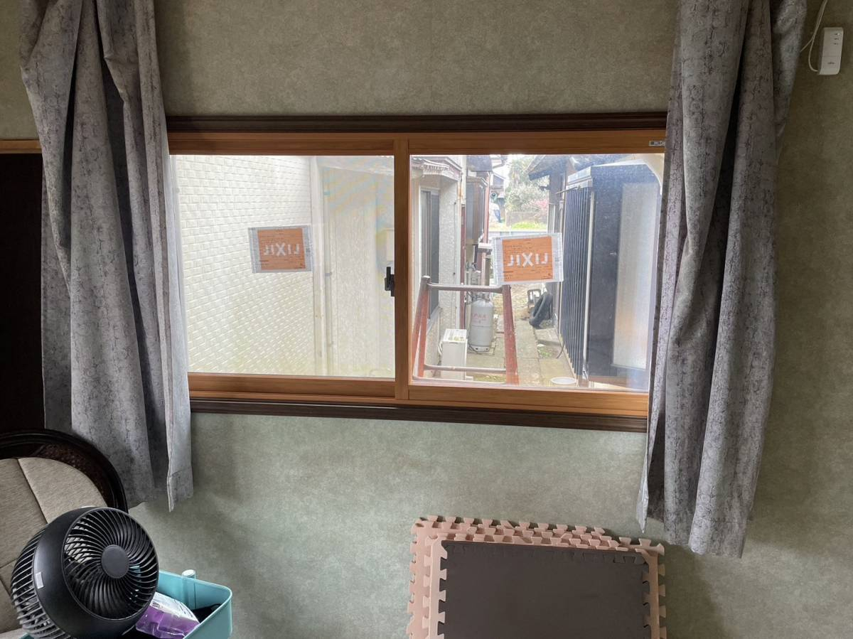 カワカの匝瑳市　内窓　断熱　インプラス　住宅省エネ支援事業　窓口の施工後の写真1