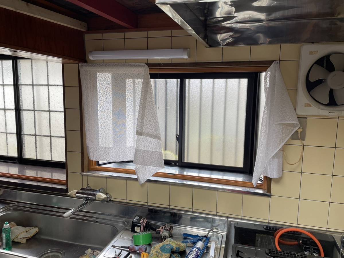 カワカの旭市　内窓　断熱　リフォーム　インプラス　住宅省エネ支援事業　窓口の施工前の写真1