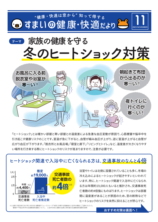 寒い冬が到来!!窓の断熱でヒートショックのリスクを未然に抑えよう! マルウチのイベントキャンペーン 写真1