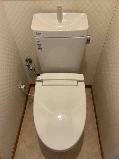 海老名トーヨー住器の水漏れによるトイレ交換施工事例写真1