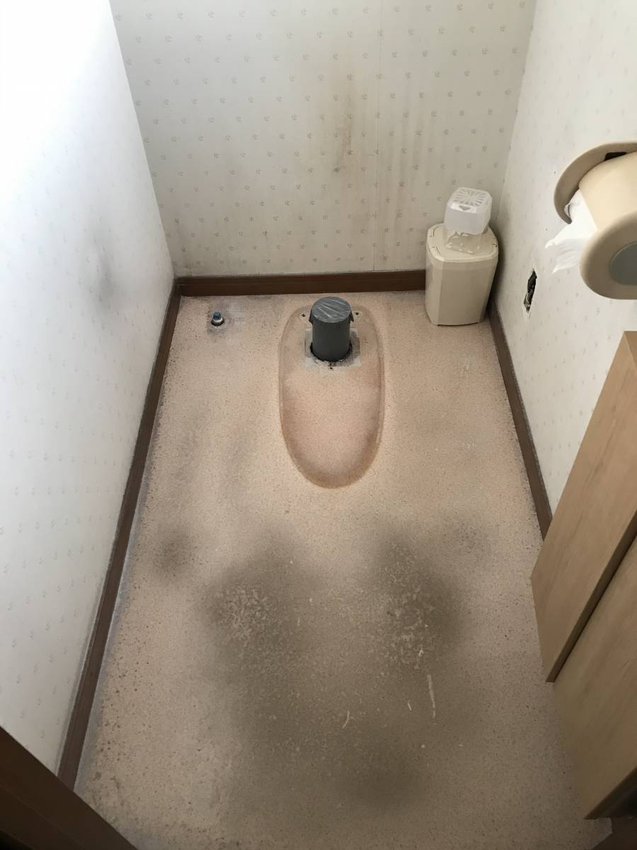 海老名トーヨー住器の節水型のトイレへリフォーム！の施工前の写真2