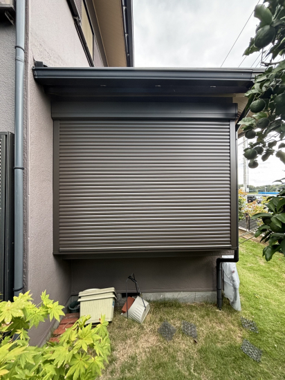 海老名トーヨー住器の海老名市 横引きシャッターアルスライダー修理→後付けリフォームシャッター取付け 施工例施工事例写真1