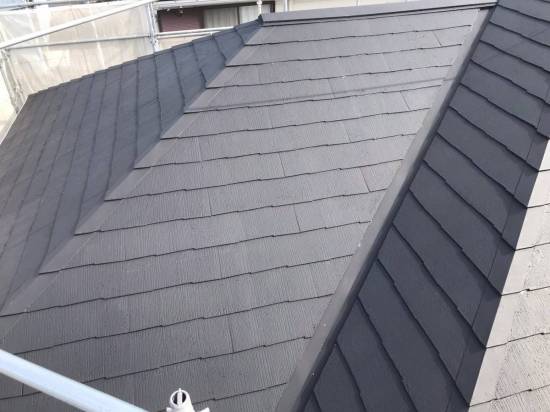 海老名トーヨー住器のコロニアル屋根　塗装工事施工事例写真1