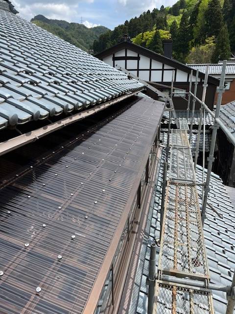 押田屋のバルコニー屋根の修繕の施工後の写真2