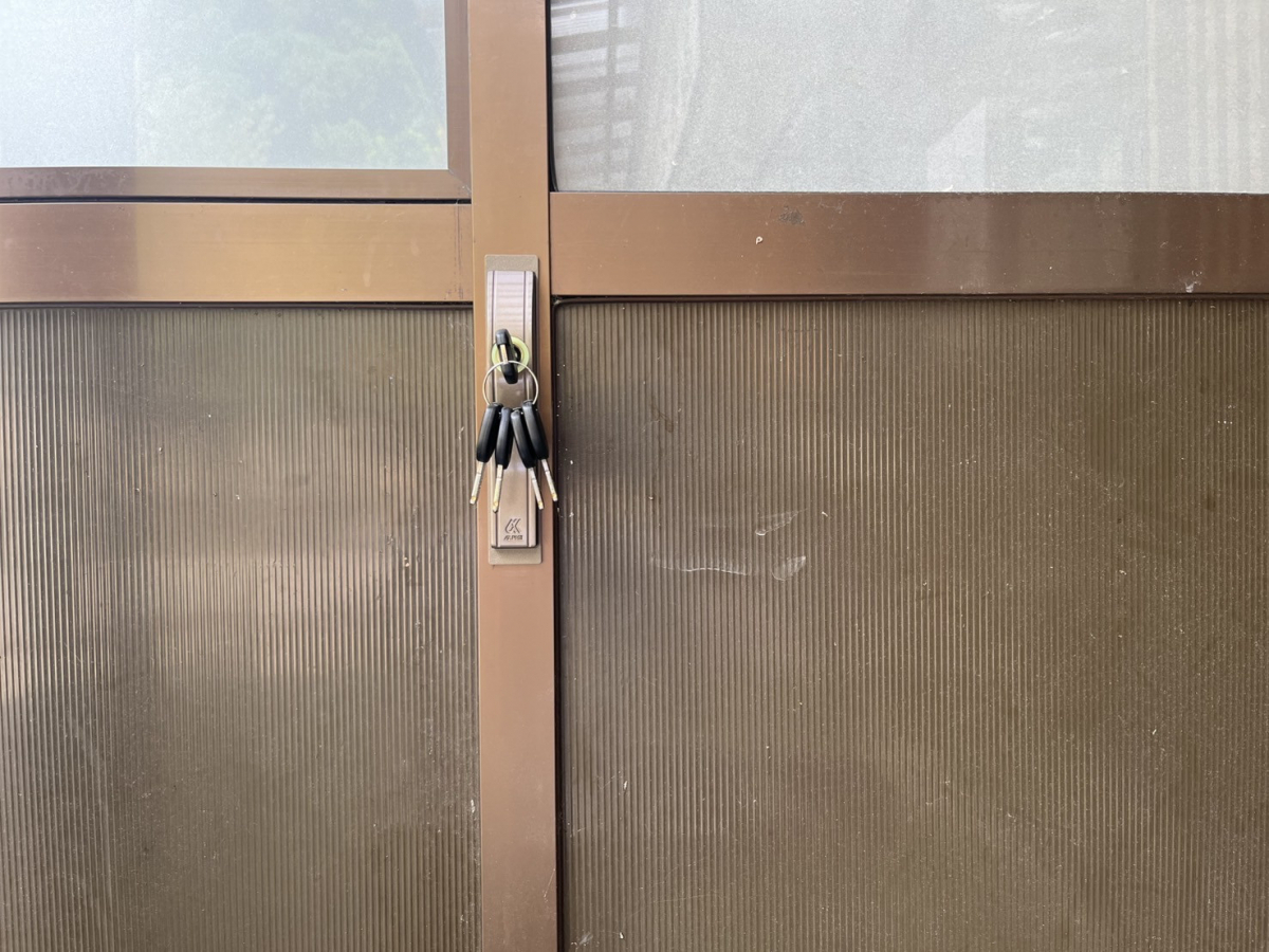 押田屋の引戸の鍵を交換の施工後の写真2