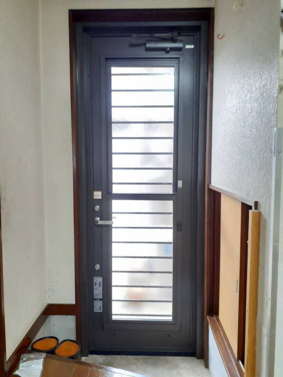 押田屋のLIXILリシェント勝手口ドアで使いにくかった勝手口を快適にリフォームしました！の施工後の写真2