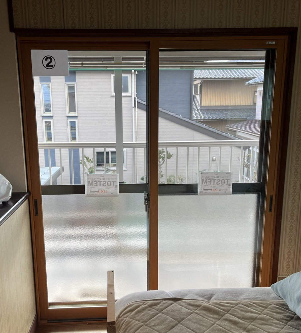 押田屋の掃出し窓に内窓をつけさせていただきましたの施工後の写真1