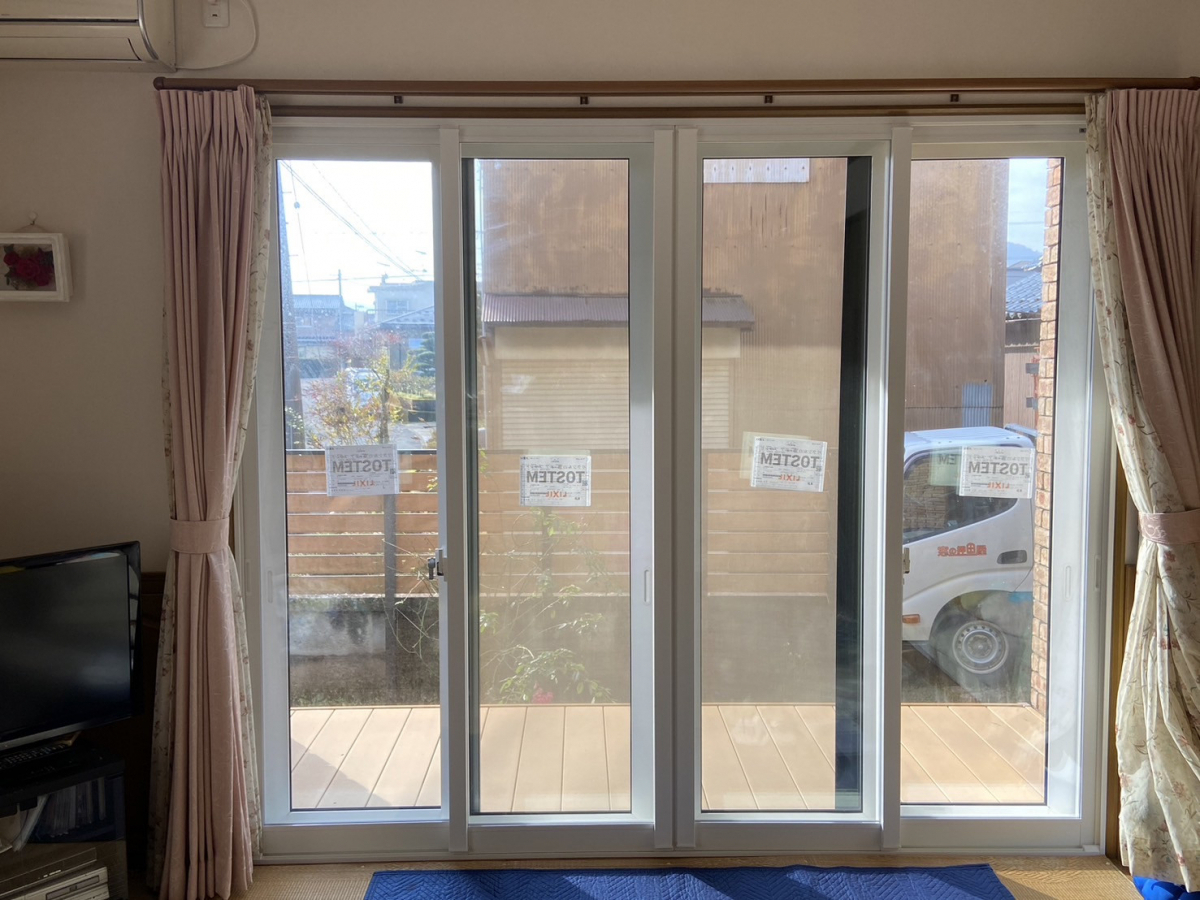 押田屋の窓の冷気対策に内窓を設置しましたの施工後の写真1
