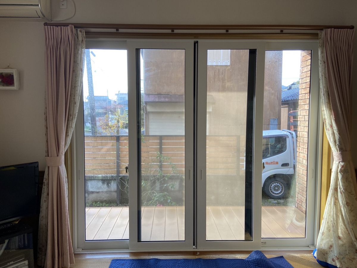 押田屋の窓の冷気対策に内窓を設置しましたの施工前の写真1