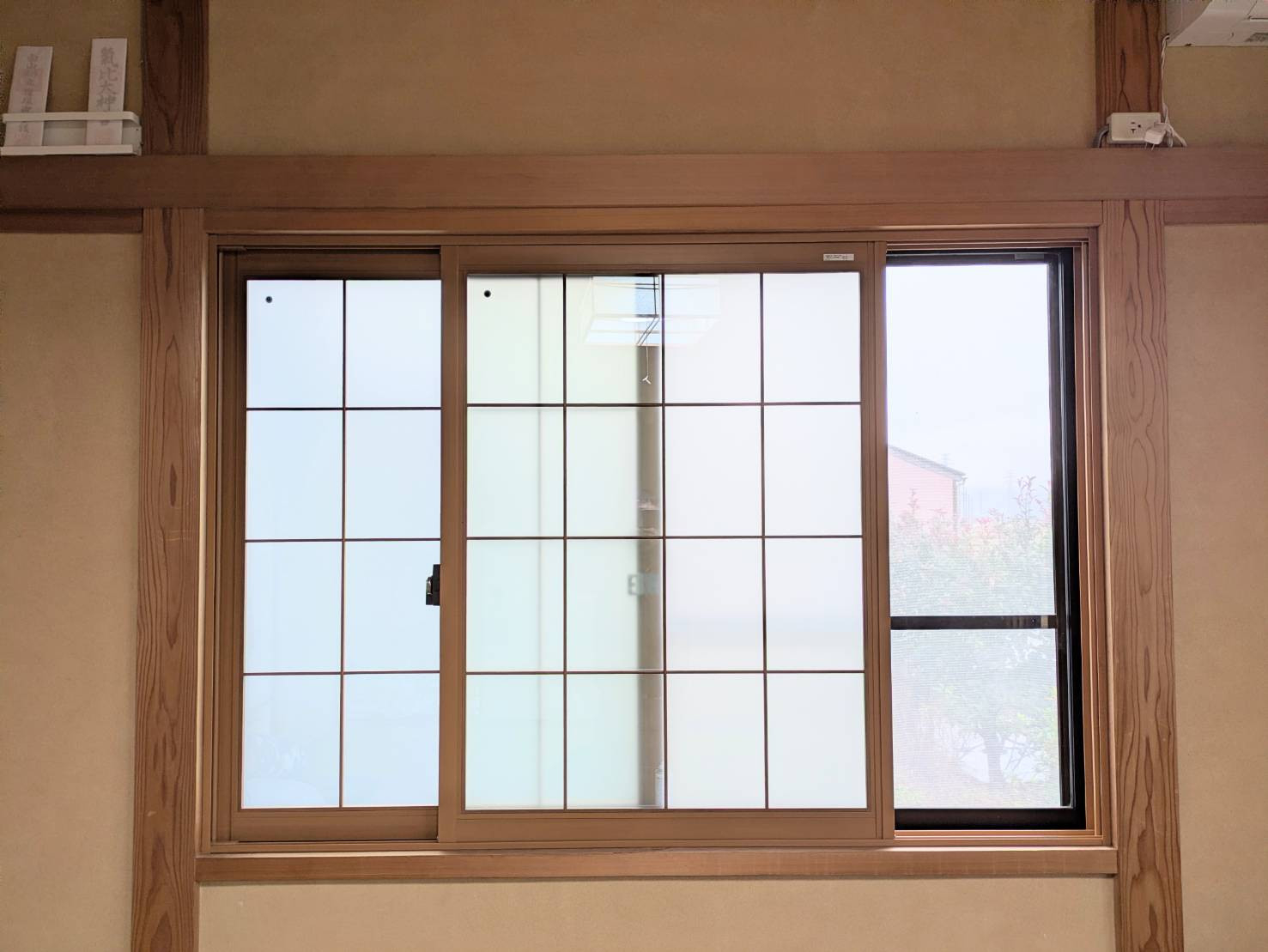 押田屋の本物の障子のような仕上がり｜和障子風内窓施工の施工後の写真2