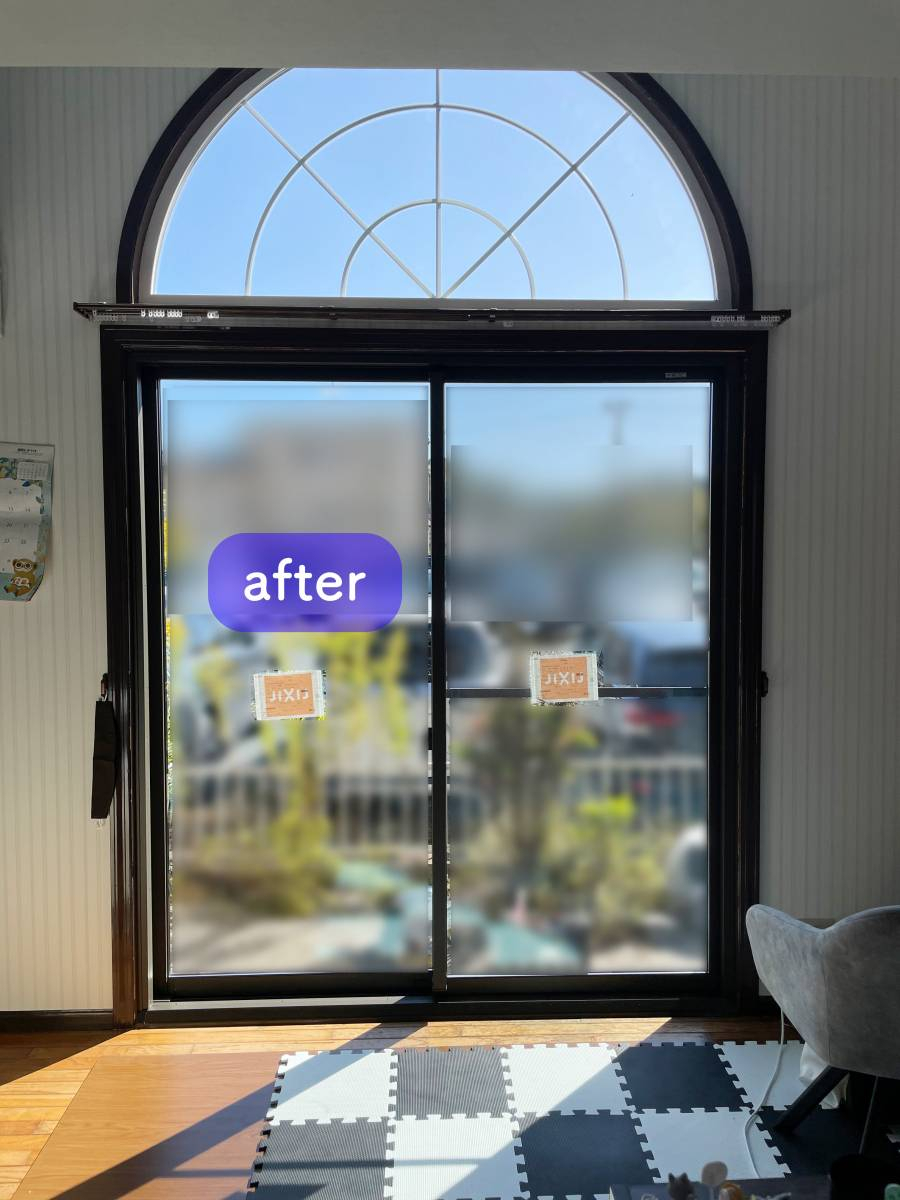タンノサッシの両開きドアから引違い窓へ、「リプラス」を使って窓のリフォームを行いました（いわき市）の施工後の写真2