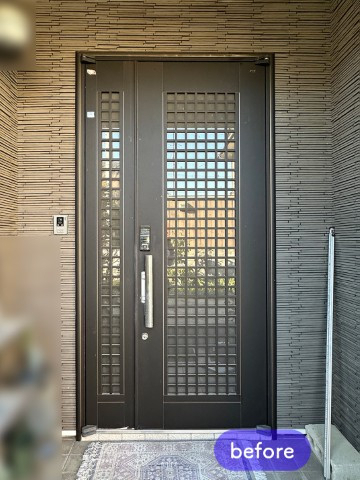 タンノサッシの【想像以上のおしゃれな玄関へ】デザインと利便性を叶えるリシェント＋Familock（いわき市）の施工前の写真1