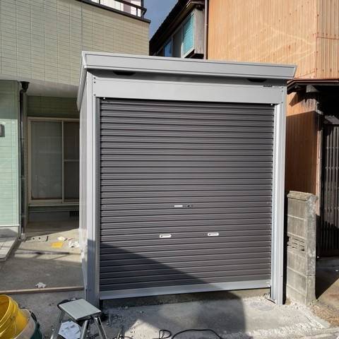 唐津トーヨー住器の念願の新しいバイク購入に伴いガレージ新調！の施工後の写真2