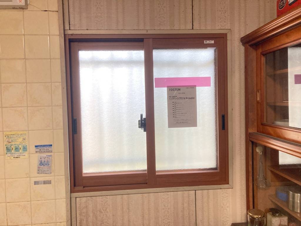ヤマグチトーヨー豊中の住宅省エネ2023キャンペーン　対象製品内窓インプラスの施工後の写真2