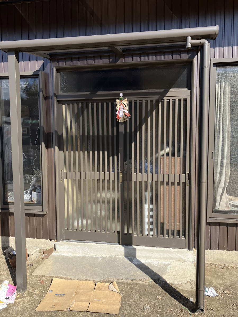 ウチヤマの玄関引戸の取り替えの施工後の写真1