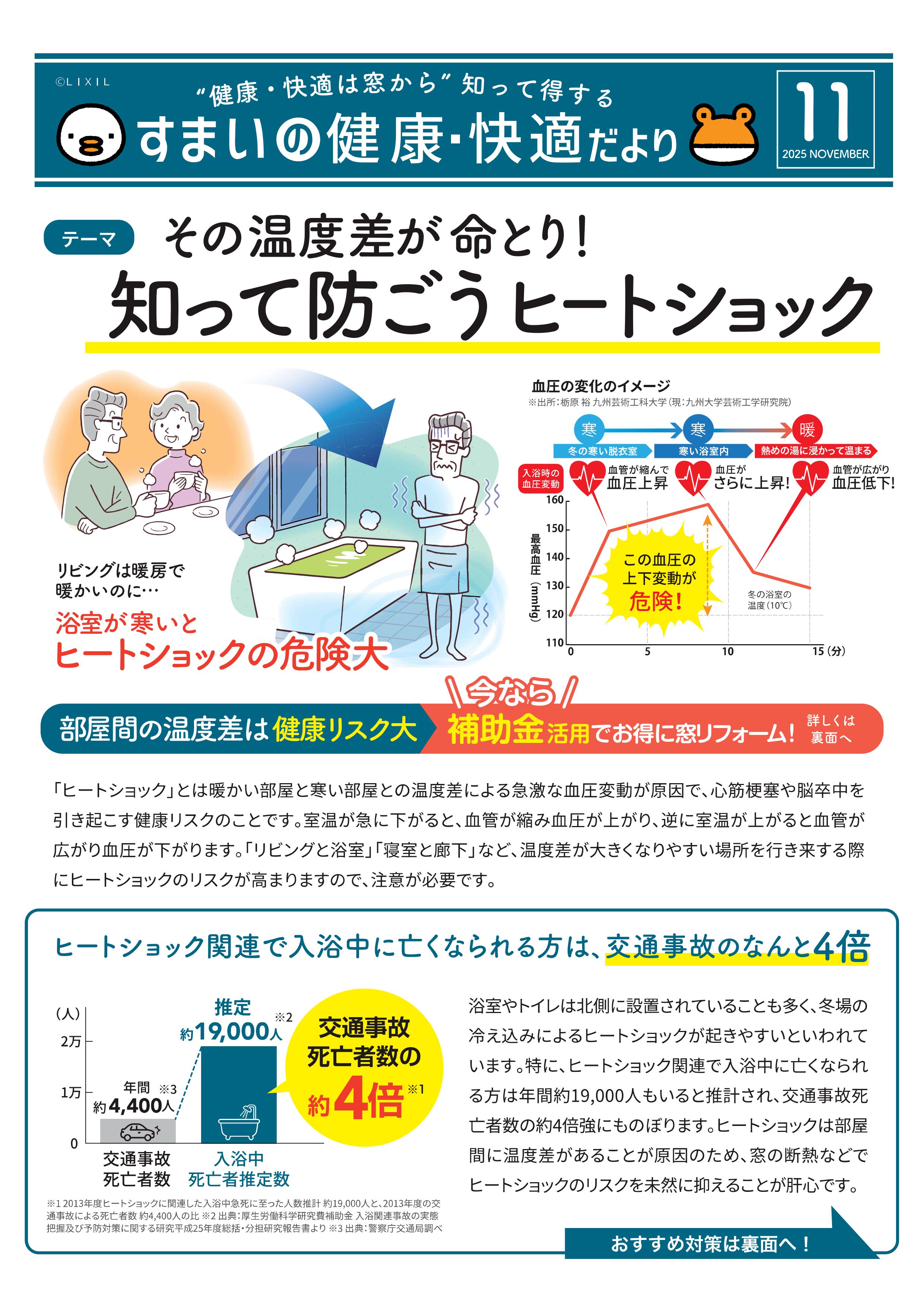 すまいの健康・快適だより１１月 杉山トーヨー住器のブログ 写真1