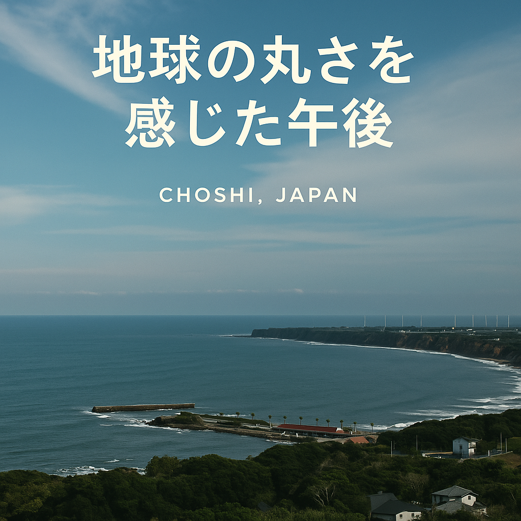 😏　水平線の向こう ― 地球の丸く見える丘公園  【千葉県銚子市】 杉山トーヨー住器のブログ 写真1