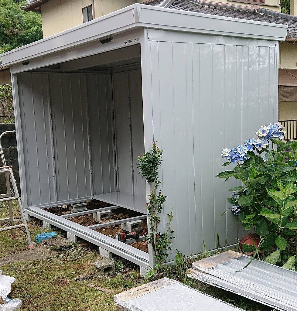 杉山トーヨー住器の物置取替の施工後の写真2