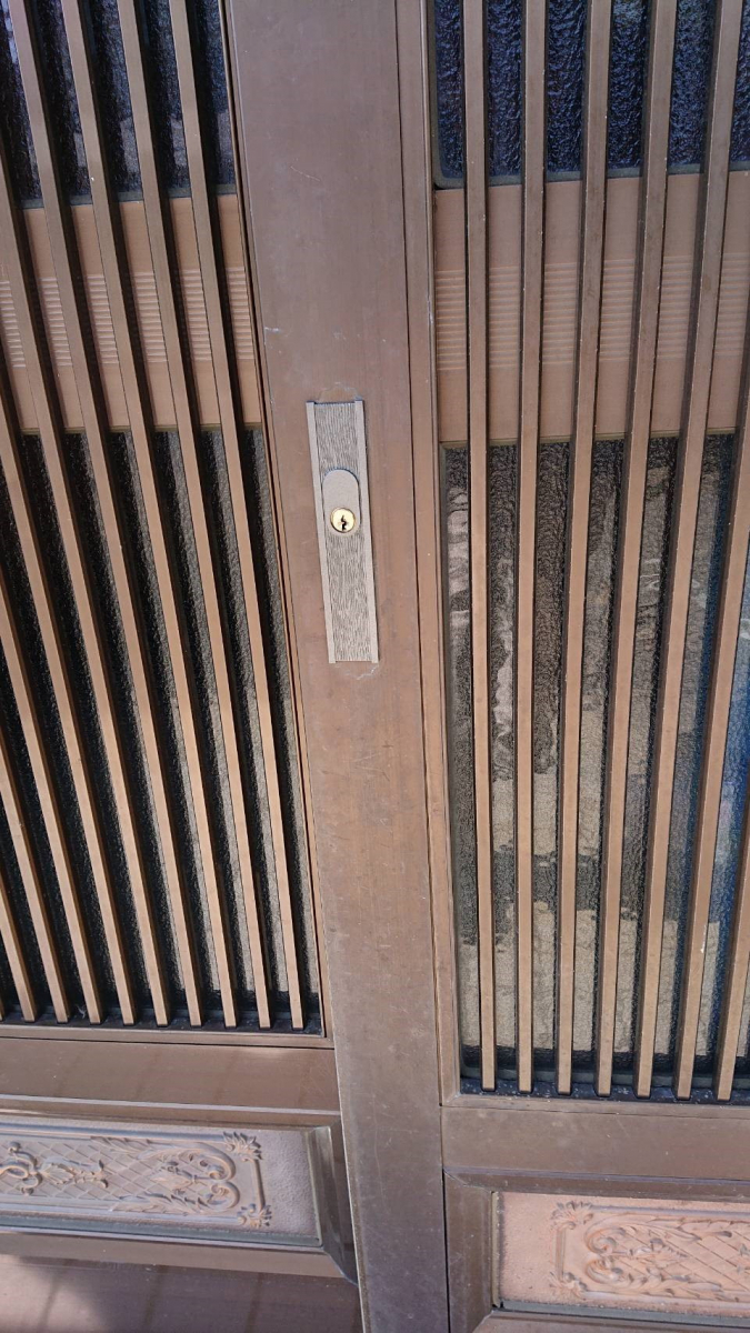 杉山トーヨー住器の玄関の鍵交換の施工後の写真1