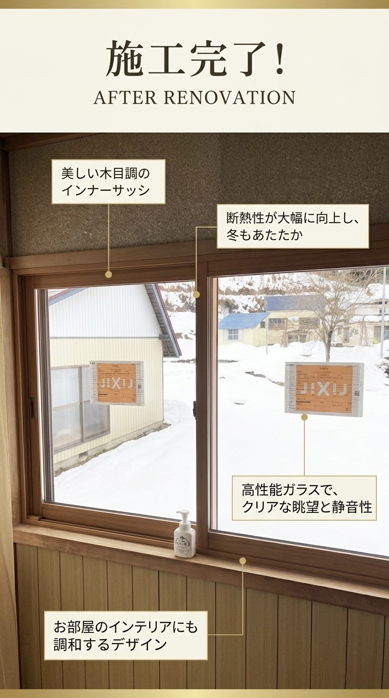 小野寺トーヨー住器のYOKOTE【2026年補助金】LIXILインプラスで快適断熱リフォーム！の施工後の写真1