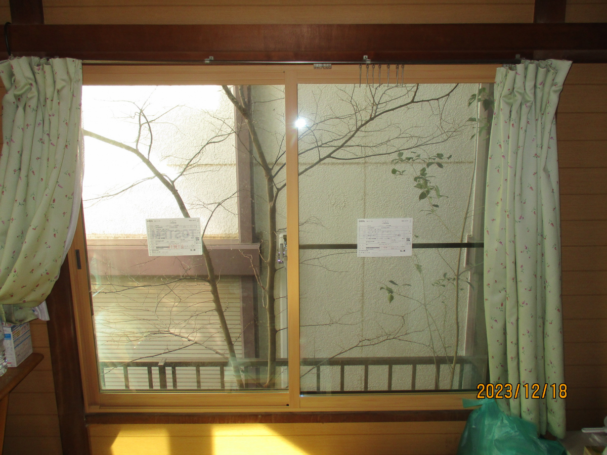 十倉トーヨー住器の先進的窓リノベ事業を活用して、内窓を安く取り付けました。の施工後の写真2