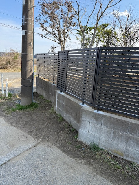 十倉トーヨー住器のデザイン豊富なフェンスの施工後の写真3