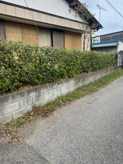 十倉トーヨー住器のデザイン豊富なフェンスの施工前の写真2