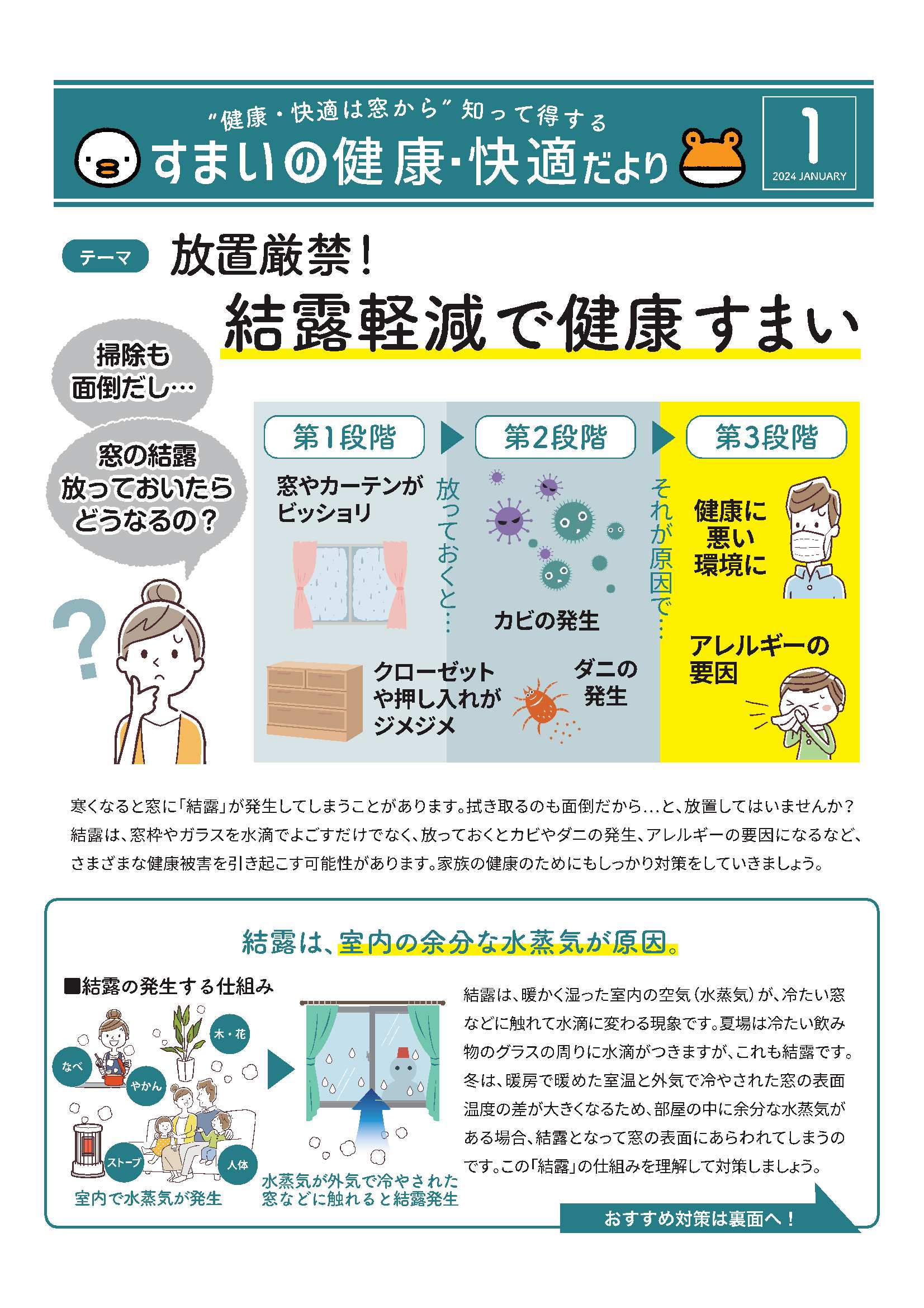 放置厳禁！結露軽減で健康すまい 永光トーヨー住器のブログ 写真1