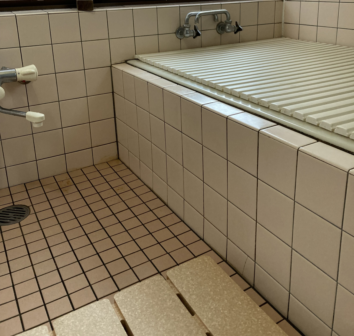 永光トーヨー住器の気仙沼市　浴室手すり取り付けの施工前の写真1
