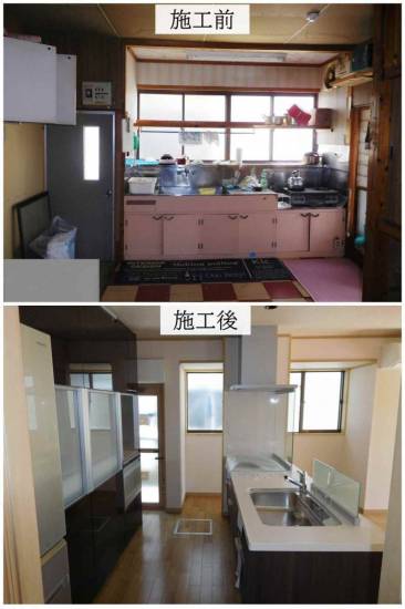 永光トーヨー住器のキッチン改修工事施工事例写真1