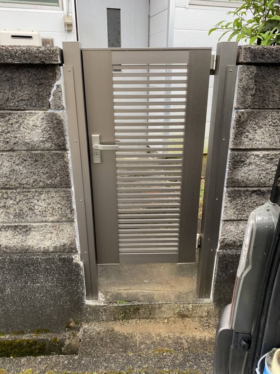 リフォームショップミナトの門扉：施工例の施工後の写真1