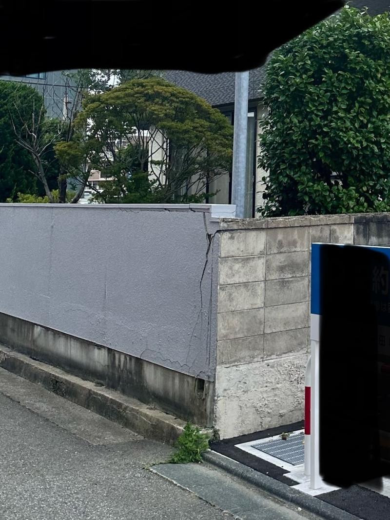 五城目トーヨー住器 能代店の外構工事の施工前の写真1
