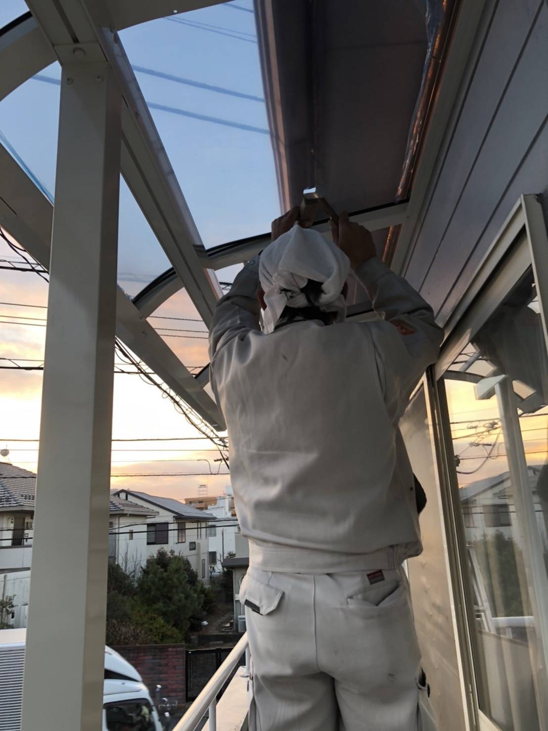 テラス屋根工事 イワセトーヨー住器のブログ 写真2