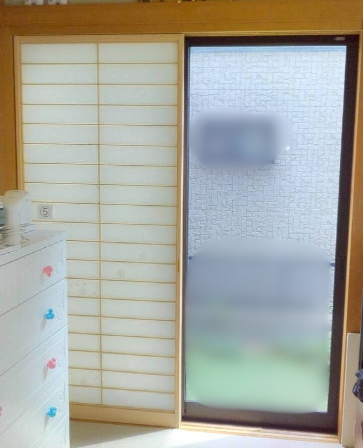 イワセトーヨー住器の戸田市【和室にもおすすめ😊和障子風内窓】内窓取付工事の施工前の写真1