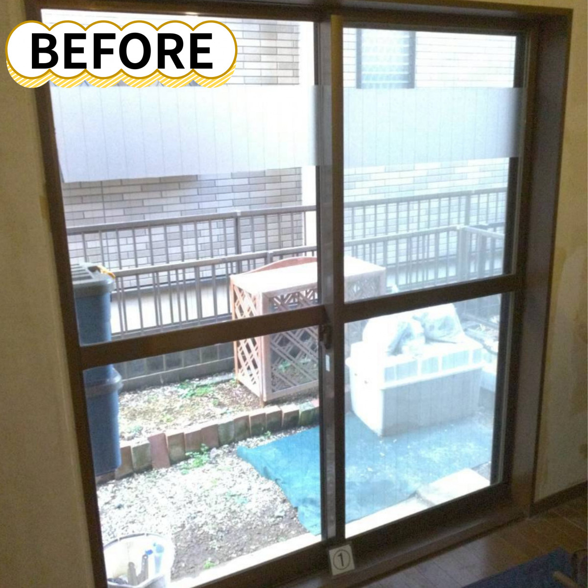 イワセトーヨー住器のさいたま市【断熱リフォームはまずは窓から！】内窓取付工事の施工前の写真1