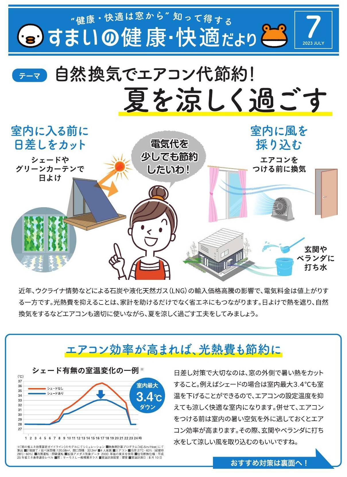 すまいの健康・快適だより　7月号 太陽トーヨーのブログ 写真1