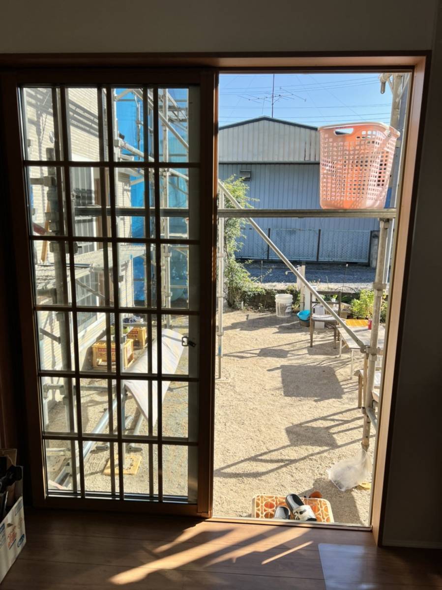 笠間トーヨー住器の桜川市　内窓設置工事の施工前の写真1