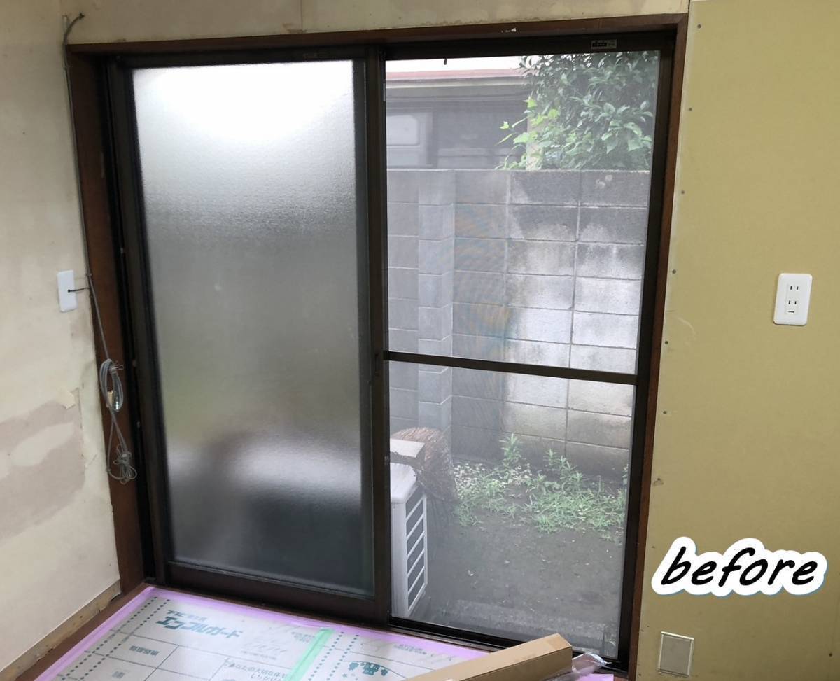 サガワトーヨー住器の窓　リフォーム　LIXILの内窓「インプラス」/キッチン/居間の施工前の写真2