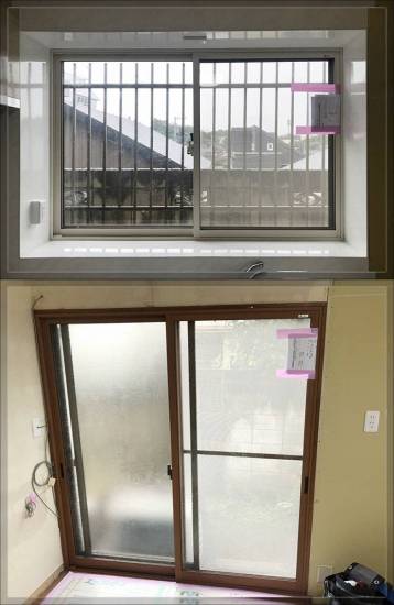 サガワトーヨー住器の窓　リフォーム　LIXILの内窓「インプラス」/キッチン/居間施工事例写真1