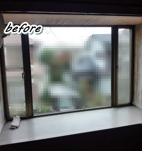 サガワトーヨー住器の窓　リフォーム　LIXILの内窓「インプラス」/出窓の施工前の写真2